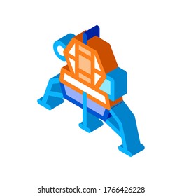Manned Spacecraft Icon Vector. Isometric Manned Spacecraft sign. color isolated symbol illustration