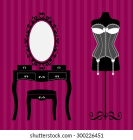 Mannequin ana dressing table