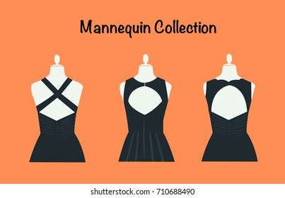 Mannequin with black dress