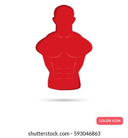 Mannequin color flat icon for web and mobile design