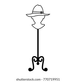 mannequin with elegant female hat
