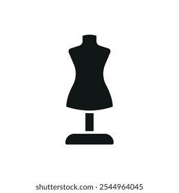 Mannequin fashion tailor icon vector basic design simple and modern concept graphic