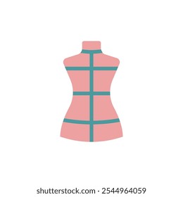 Mannequin fashion tailor icon vector basic design simple and modern concept graphic