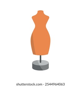 Mannequin fashion tailor icon vector basic design simple and modern concept graphic