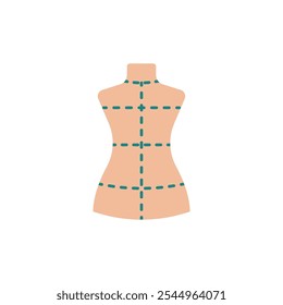 Mannequin fashion tailor icon vector basic design simple and modern concept graphic