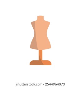 Mannequin fashion tailor icon vector basic design simple and modern concept graphic