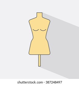 Mannequin flat icon