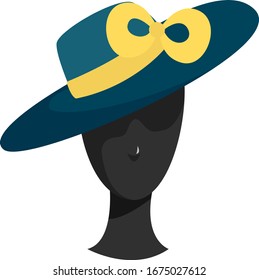 Mannequin head, illustration, vector on white background.