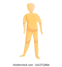 Mannequin icon. Cartoon of mannequin vector icon for web design isolated on white background