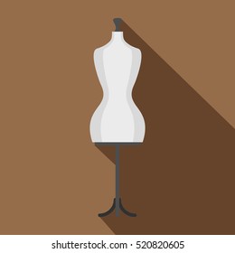 Mannequin icon. Flat illustration of mannequin vector icon for web