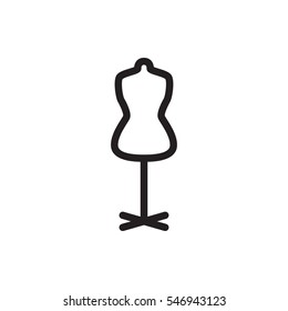 mannequin icon illustration isolated vector sign symbol