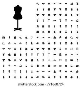 Mannequin icon illustration isolated vector sign symbol. editable clothes icons vector set.