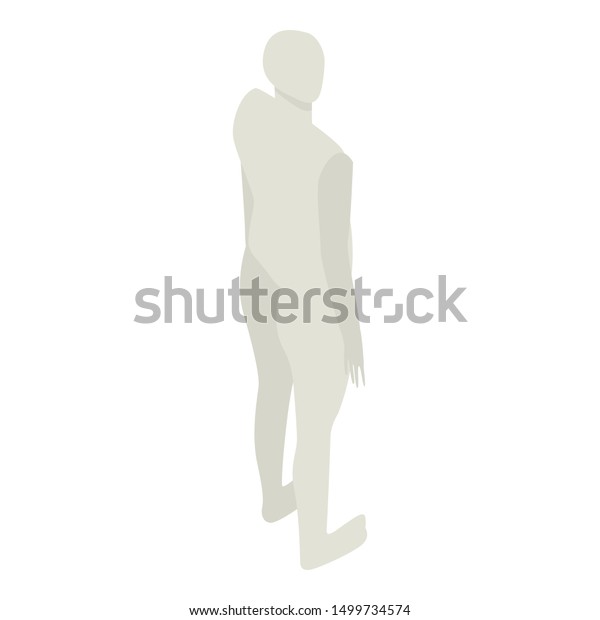 Mannequin Icon Isometric Mannequin Vector Icon Stock Vector Royalty