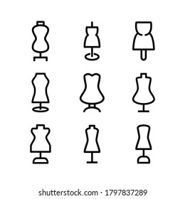 mannequin icon or logo isolated sign symbol vector illustration - Collection of high quality black style vector icons
