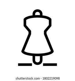 mannequin icon or logo isolated sign symbol vector illustration - high quality black style vector icons
