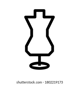 mannequin icon or logo isolated sign symbol vector illustration - high quality black style vector icons
