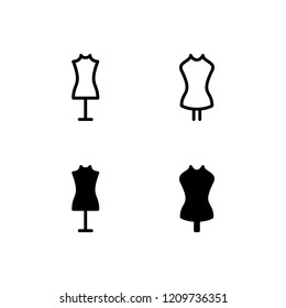 Mannequin Icon Logo Vector Symbol