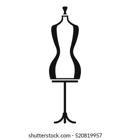 Mannequin icon. Simple illustration of mannequin vector icon for web