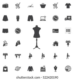 Mannequin icon. Universal Shop set of icons for web and mobile