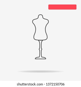 Mannequin icon.  Vector concept illustration for design.