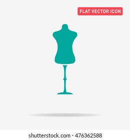 Mannequin icon.  Vector concept illustration for design.