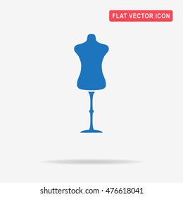 Mannequin icon.  Vector concept illustration for design.