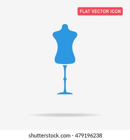 Mannequin icon.  Vector concept illustration for design.
