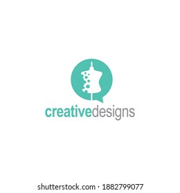 Plantilla de logotipo de ilustración de vectores de iconos de maniquí