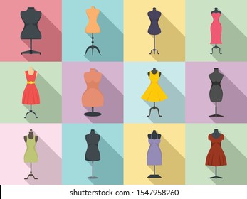 Little Black Dress Fashion Boutique Set Stock Vector (Royalty Free ...
