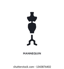 mannequin isolated icon. simple element illustration from sew concept icons. mannequin editable logo sign symbol design on white background. can be use for web and mobile