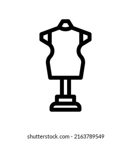 mannequin line icon illustration vector graphic