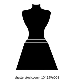 mannequin with miniskirt fashion icon