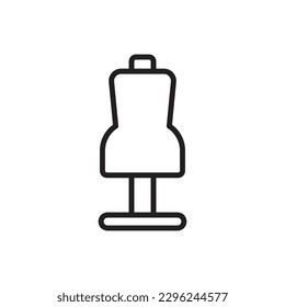 Mannequin Outline Icon Vector Illustration