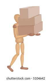 Serie Mannequin: Cajas de carga - Vector
