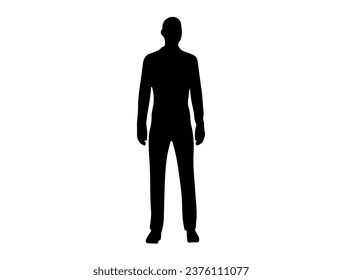 Mannequin silhouette vector art white background