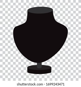 Mannequin stand isolated, vector illustration.