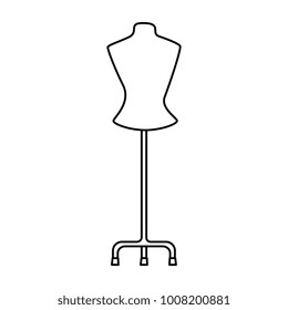 mannequin store isolated icon