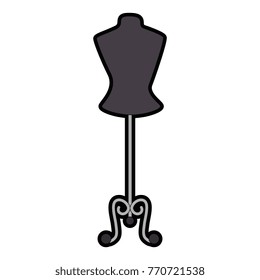 mannequin store isolated icon