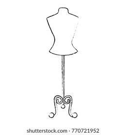mannequin store isolated icon