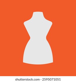 Mannequin tailor and fashion icon represents elegance and craftsmanship, perfect for sewing, dressmaking, clothing design, and fashion branding.