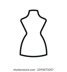 Mannequin tailor and fashion icon represents elegance and craftsmanship, perfect for sewing, dressmaking, clothing design, and fashion branding.