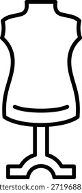 Icono de Vector de maniquí. Se puede utilizar para aplicaciones de impresión, móviles y de Web.