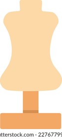Estilo plano del icono del vector del maniquí