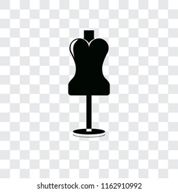Mannequin vector icon isolated on transparent background, Mannequin logo concept