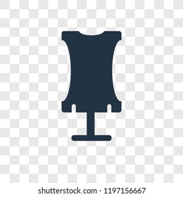 Mannequin vector icon isolated on transparent background, Mannequin transparency logo concept