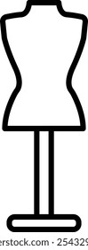 Mannequin Vector Illustration Detailed Icon