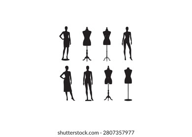 Mannequins Display Silhouette Collection Set