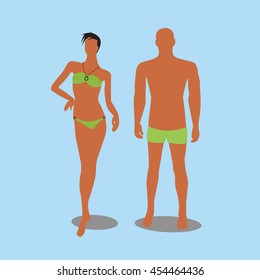 Mannequins vector icon art