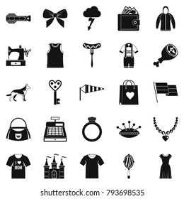 Mannerism icons set. Simple set of 25 mannerism vector icons for web isolated on white background
