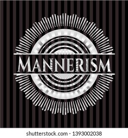 Mannerism silvery badge or emblem. Vector Illustration. Mosaic.